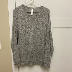 Athleta Heather Gray Crewneck Long Sleeve Sweater